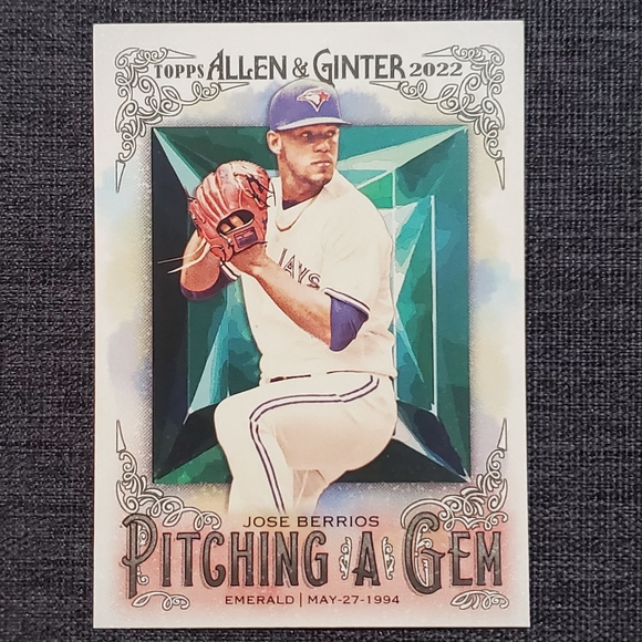 Topps Allen & Ginter The World's Champions Jose Berrios Pitching a Gem #PAG-16 - Picture 1 of 2